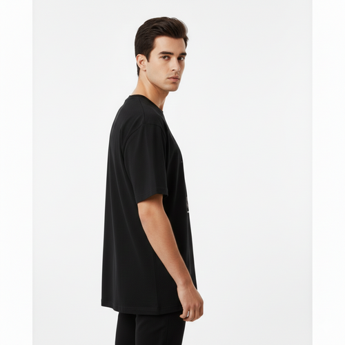 Checkmate Graphic Oversized T-Shirt – Black Edition